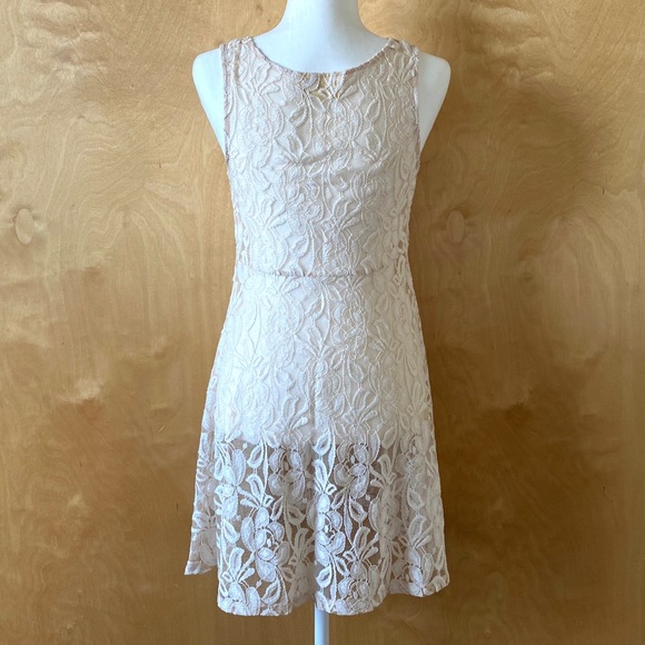 Free People Lace Floral Skater Dress or Cover Up - Picture 3 of 5